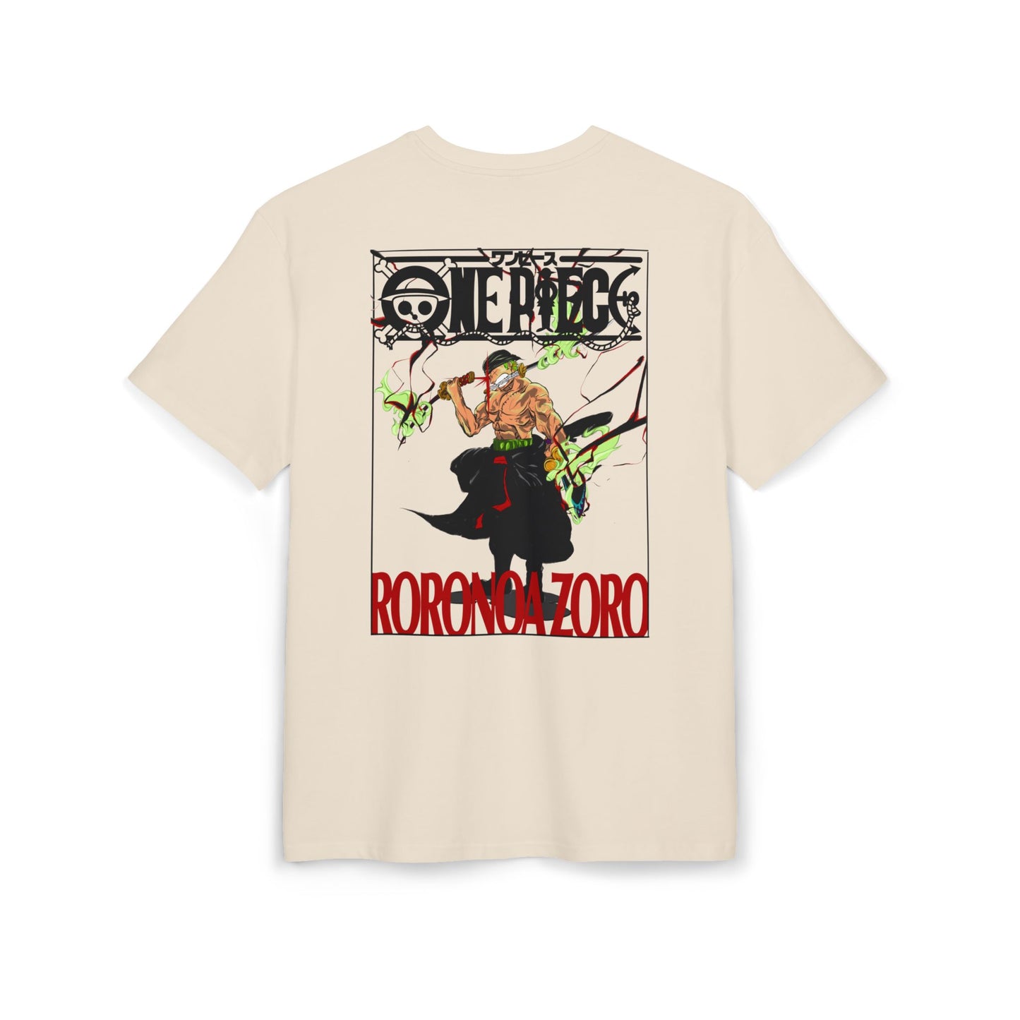 "King of Hell" Roronoa Zoro Oversize Tee | Unisex Graphic Shirt