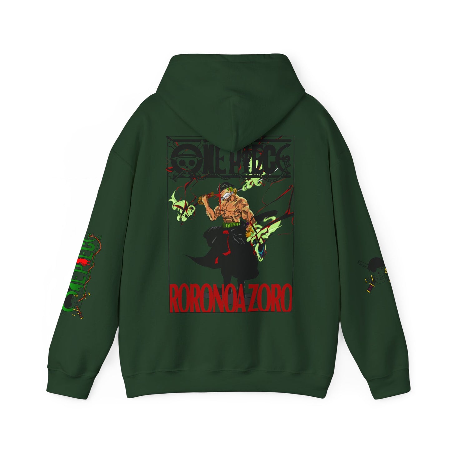 One Piece Anime | Unisex Roronoa Zoro Hoodie, Casual Wear, Cozy Streetwear