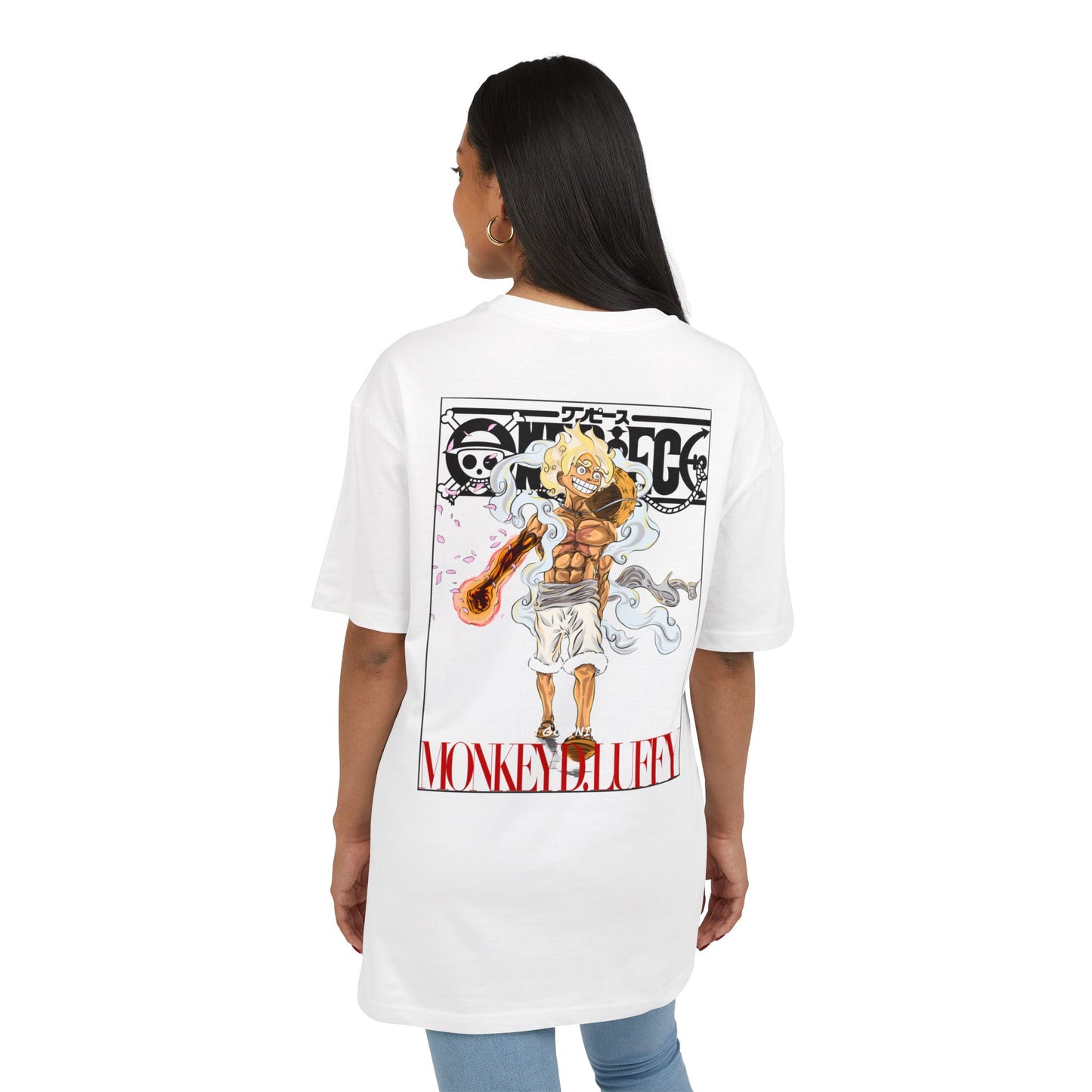 "Sun God Nika" Monkey D. Luffy Oversize Tee | Unisex Graphic Shirt