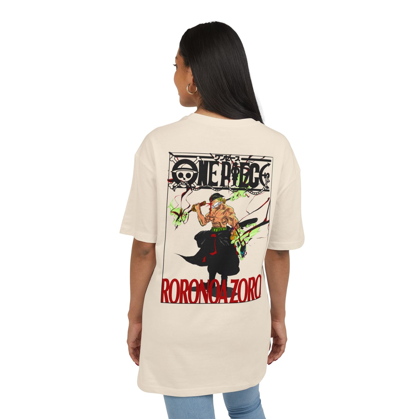 "King of Hell" Roronoa Zoro Oversize Tee | Unisex Graphic Shirt